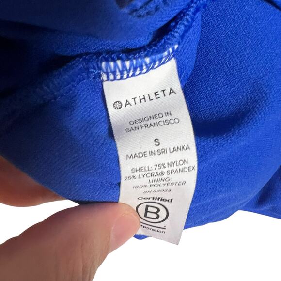 Athleta Blue Racerback Swim Sports Bra Size Small - Picture 4 of 4